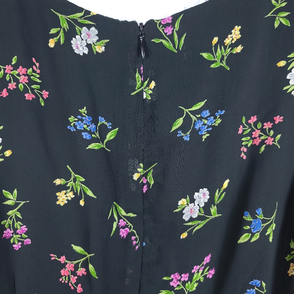 Vintage Talbots Floral Cottagecore Zipper Dress - Picture 7 of 8